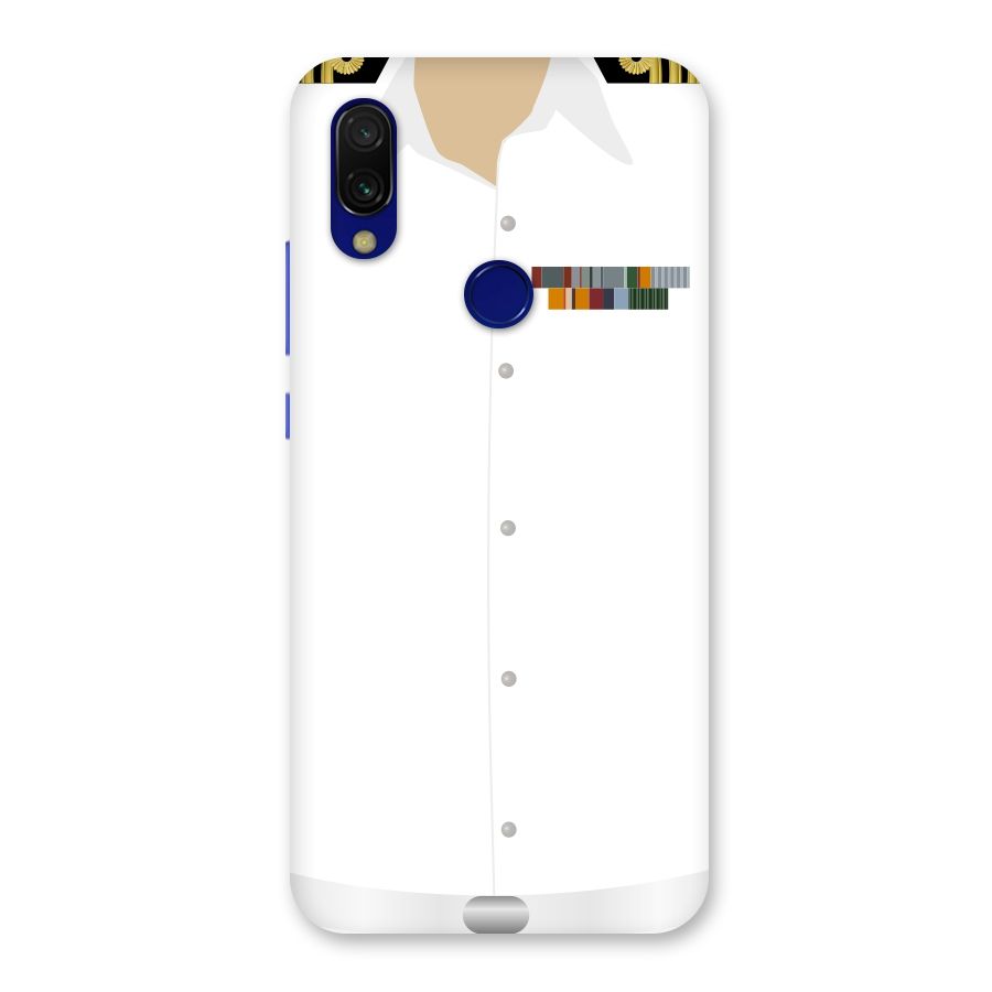 Navy Uniform Back Case for Redmi 7