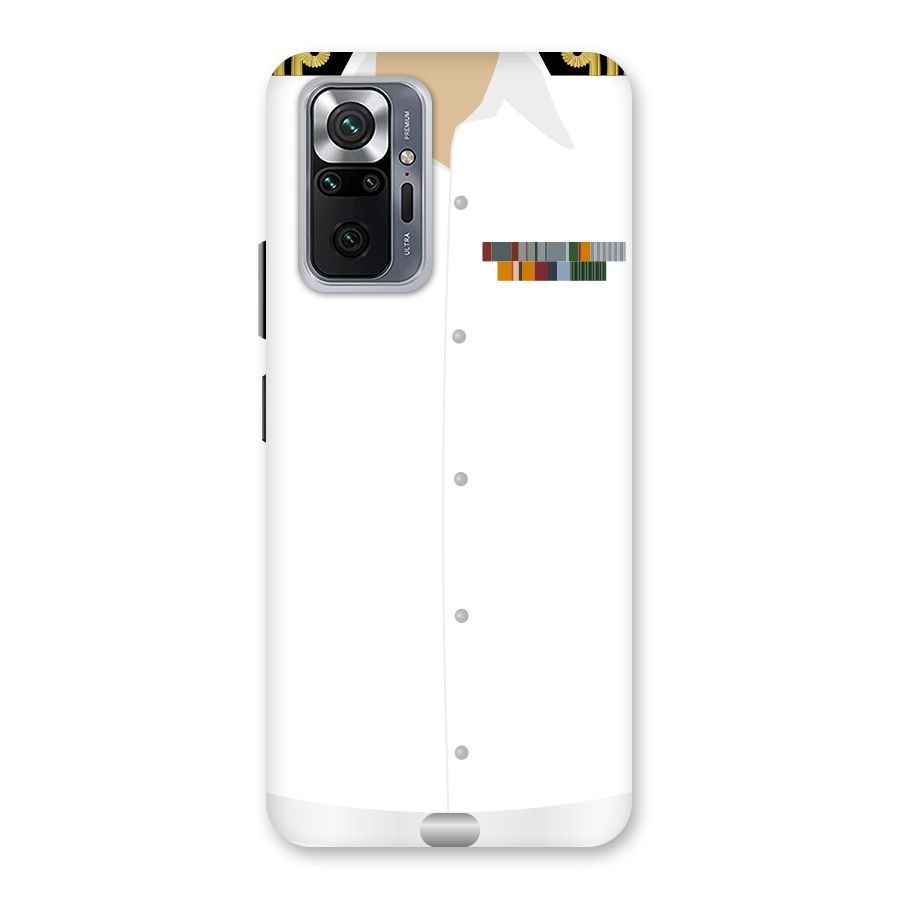 Navy Uniform Back Case for Redmi Note 10 Pro Max