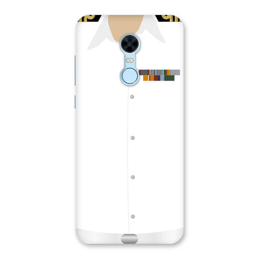 Navy Uniform Back Case for Redmi Note 5