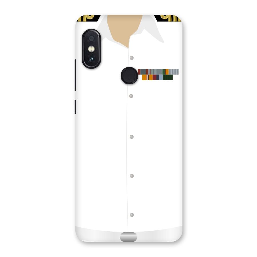 Navy Uniform Back Case for Redmi Note 5 Pro