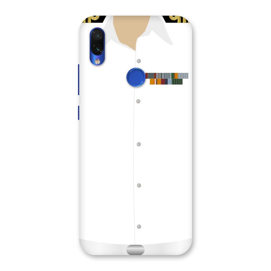 Navy Uniform Back Case for Redmi Note 7S