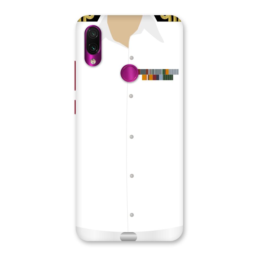 Navy Uniform Back Case for Redmi Note 7 Pro