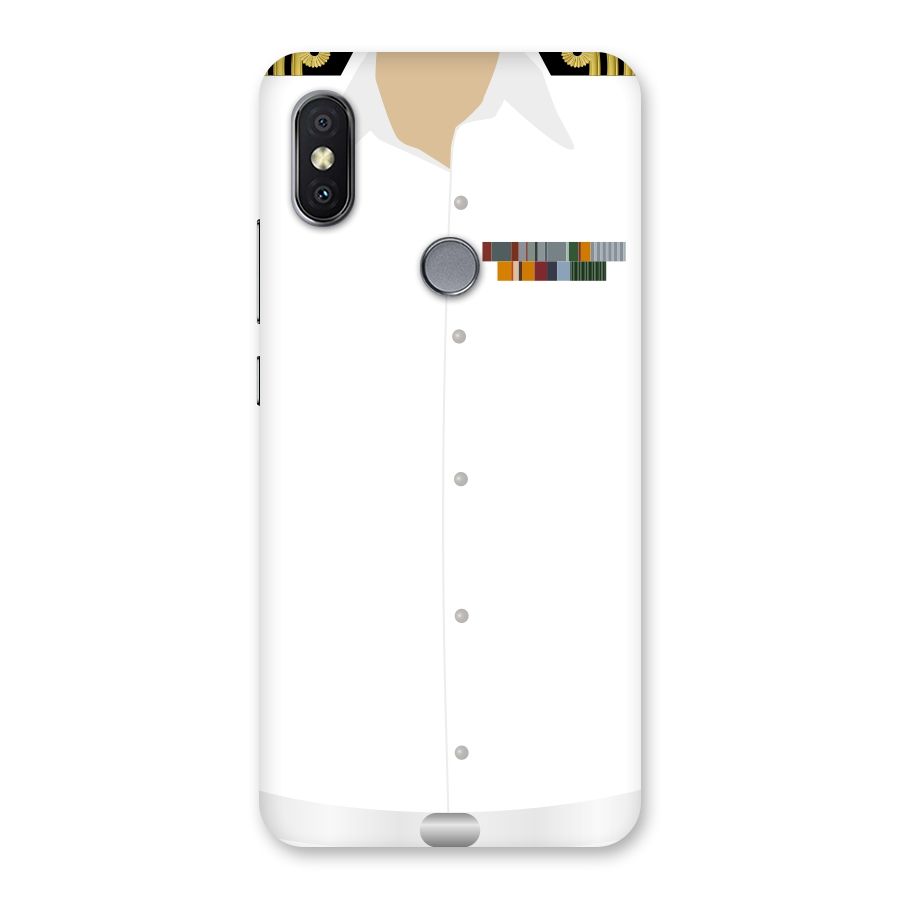 Navy Uniform Back Case for Redmi Y2