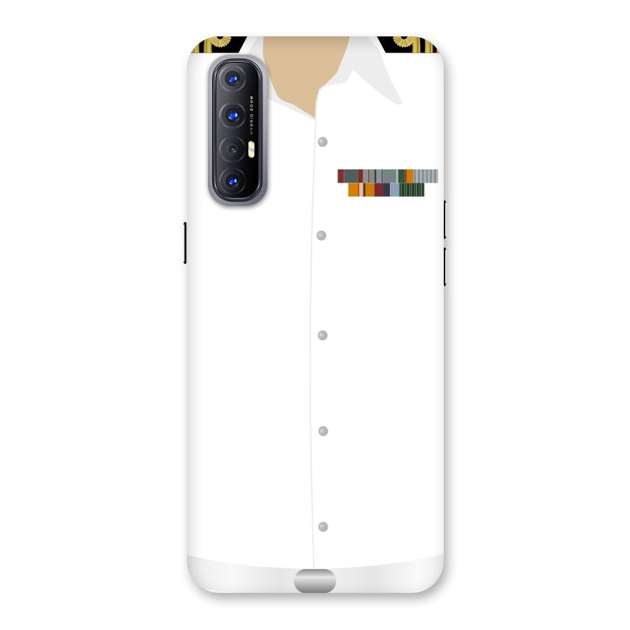 Navy Uniform Back Case for Reno3 Pro