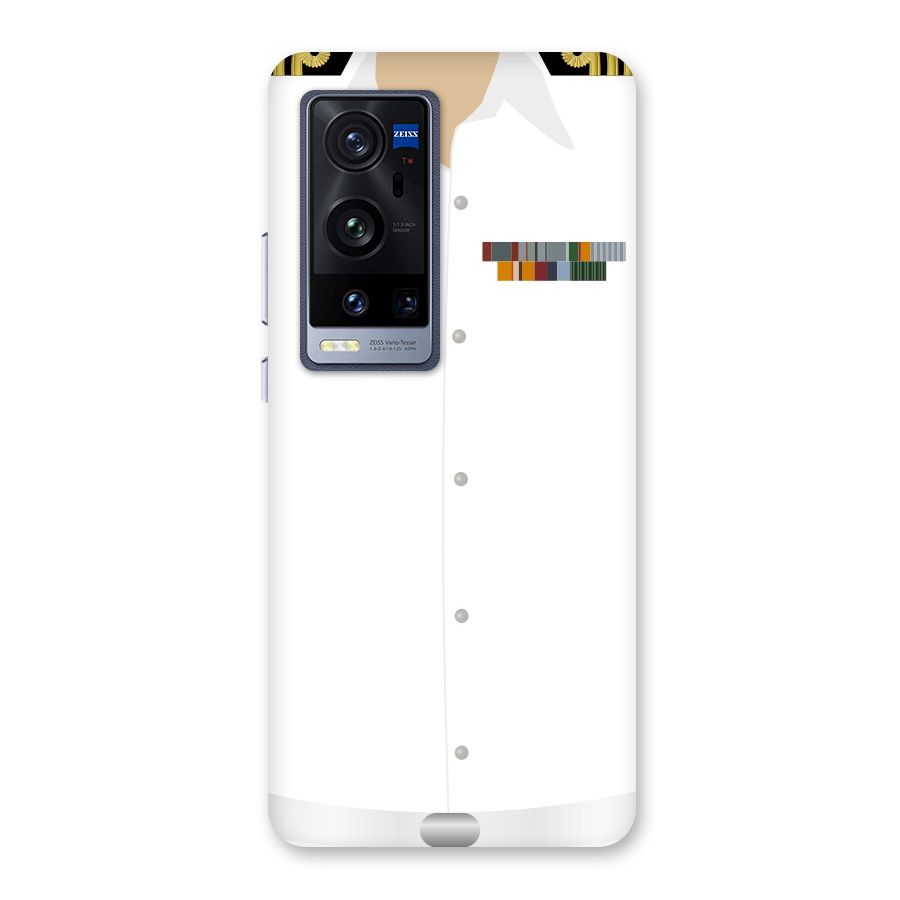 Navy Uniform Back Case for Vivo X60 Pro Plus