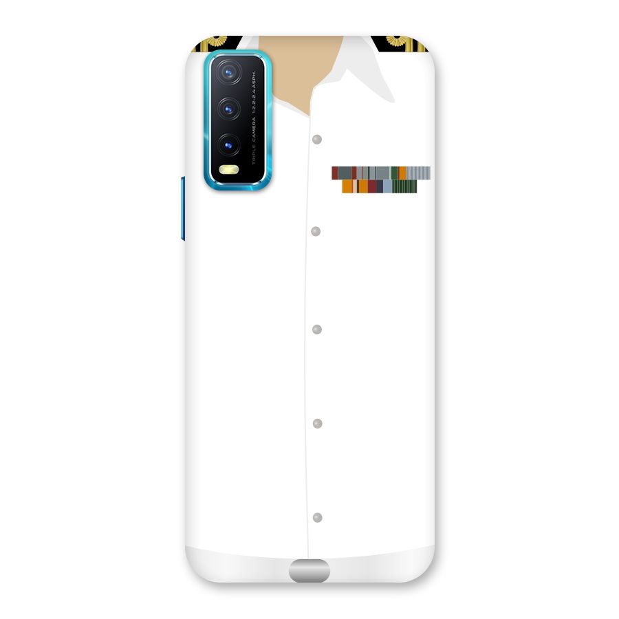 Navy Uniform Back Case for Vivo Y20A