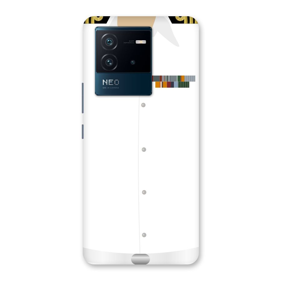 Navy Uniform Back Case for Vivo iQOO Neo 6 5G
