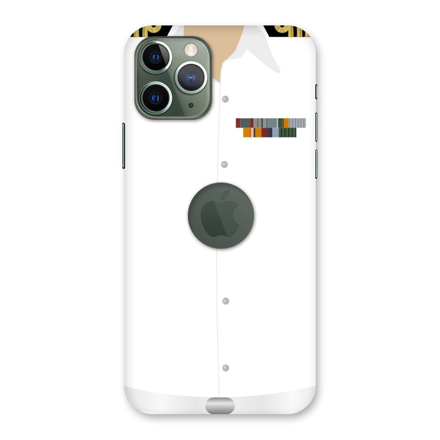 Navy Uniform Back Case for iPhone 11 Pro Logo  Cut