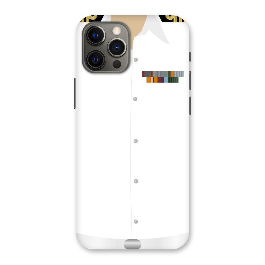 Navy Uniform Back Case for iPhone 12 Pro Max