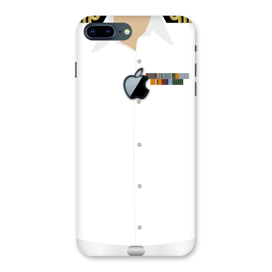 Navy Uniform Back Case for iPhone 7 Plus Apple Cut