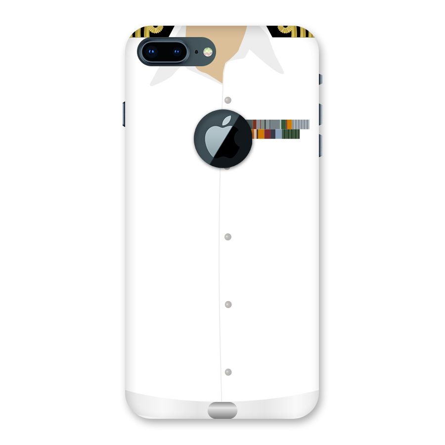 Navy Uniform Back Case for iPhone 7 Plus Logo Cut