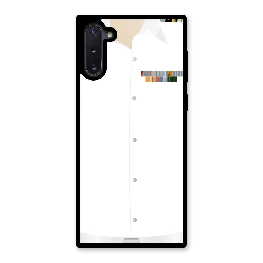Navy Uniform Glass Back Case for Galaxy Note 10