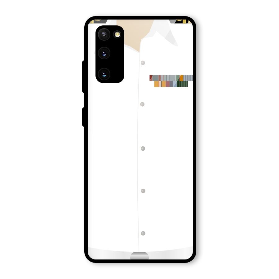 Navy Uniform Glass Back Case for Galaxy S20 FE 5G
