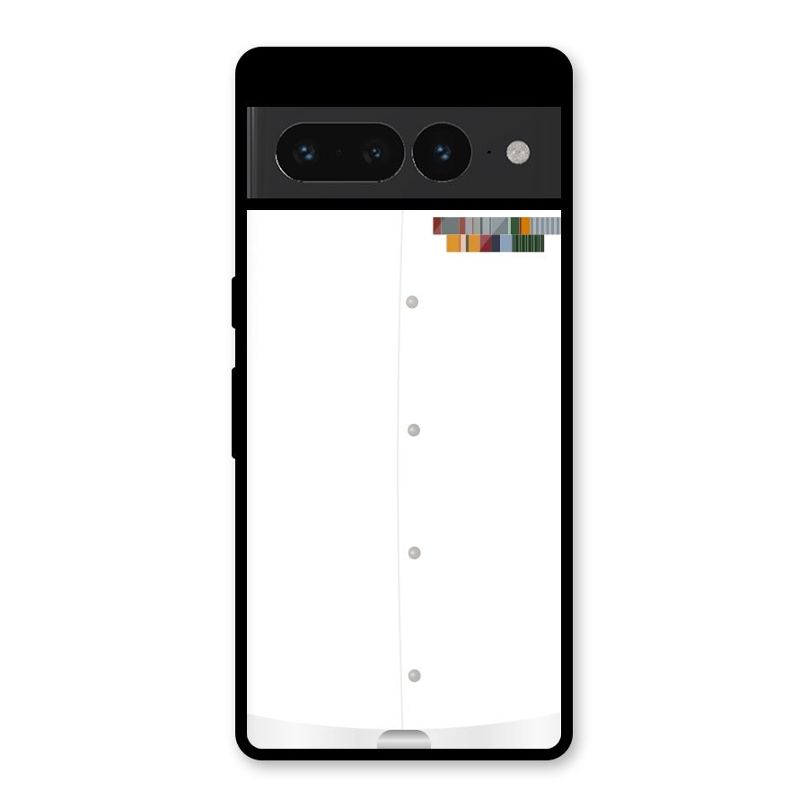 Navy Uniform Glass Back Case for Google Pixel 7 Pro