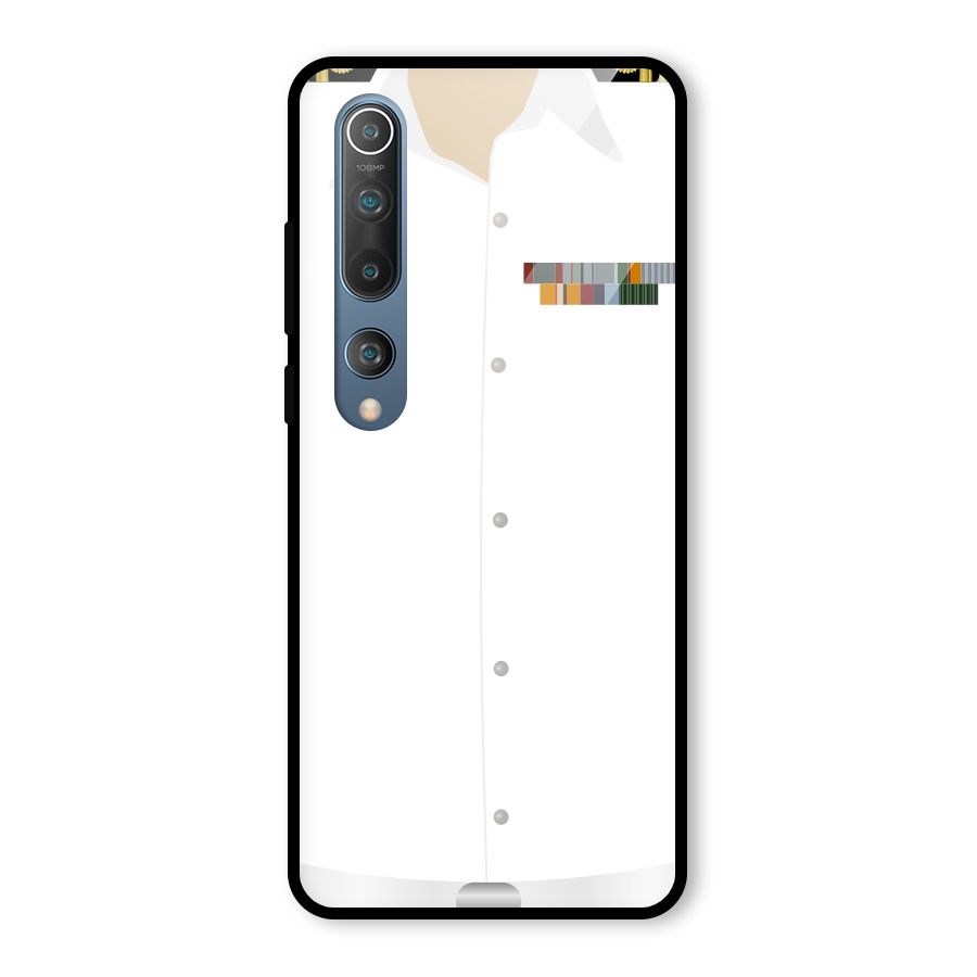 Navy Uniform Glass Back Case for Mi 10