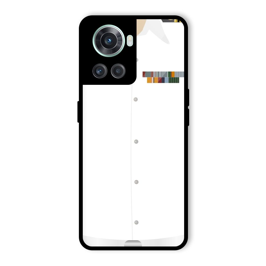 Navy Uniform Glass Back Case for OnePlus 10R