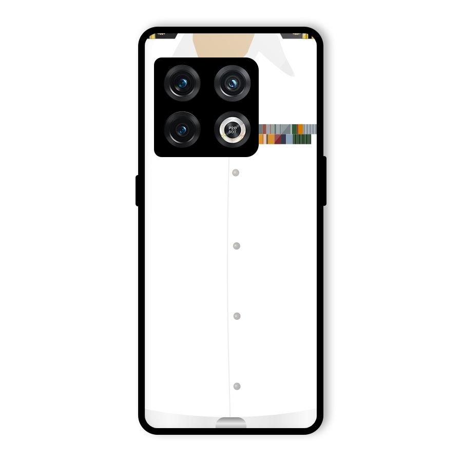 Navy Uniform Glass Back Case for OnePlus 10 Pro 5G