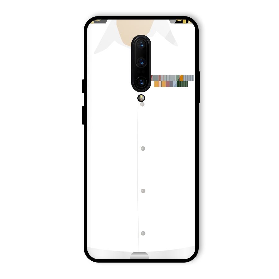 Navy Uniform Glass Back Case for OnePlus 7 Pro