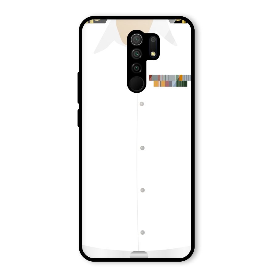 Navy Uniform Glass Back Case for Poco M2