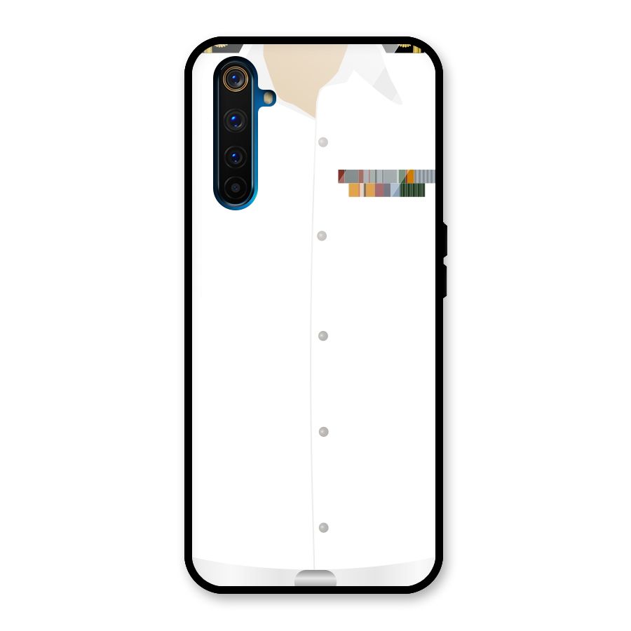 Navy Uniform Glass Back Case for Realme 6 Pro