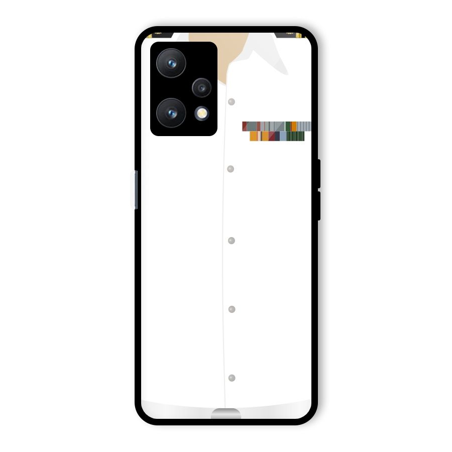 Navy Uniform Glass Back Case for Realme 9 Pro 5G