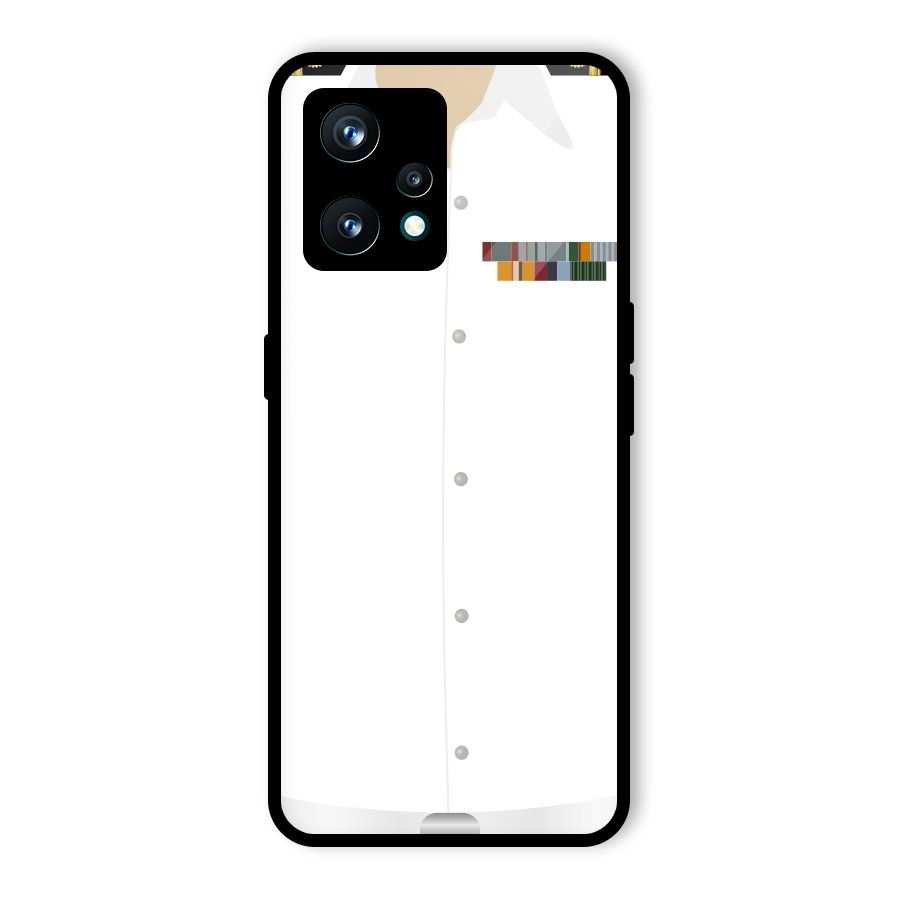 Navy Uniform Glass Back Case for Realme 9 Pro Plus 5G