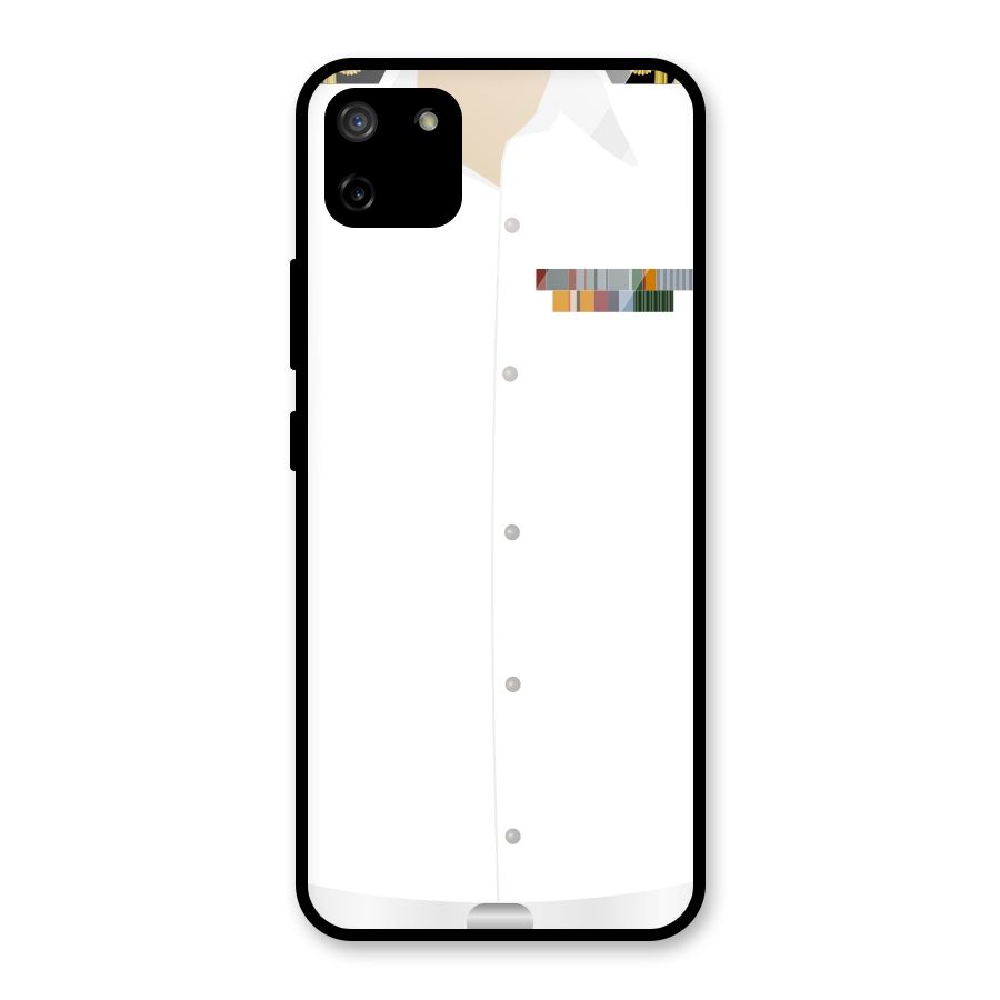Navy Uniform Glass Back Case for Realme C11