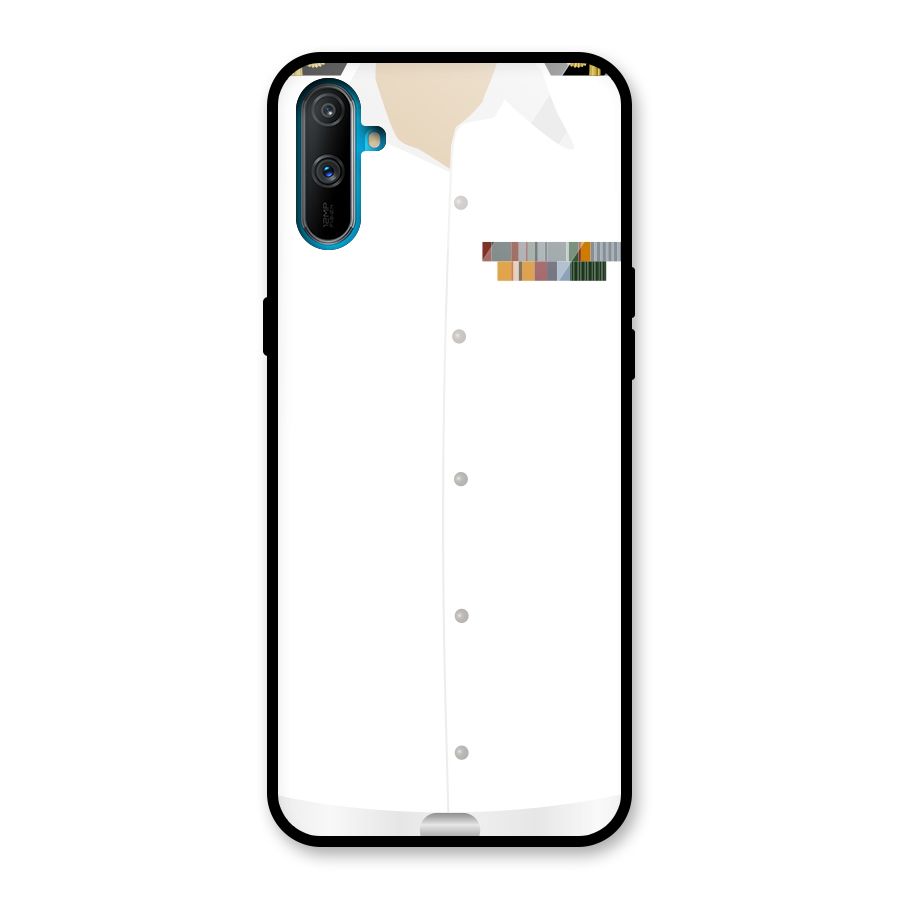 Navy Uniform Glass Back Case for Realme C3