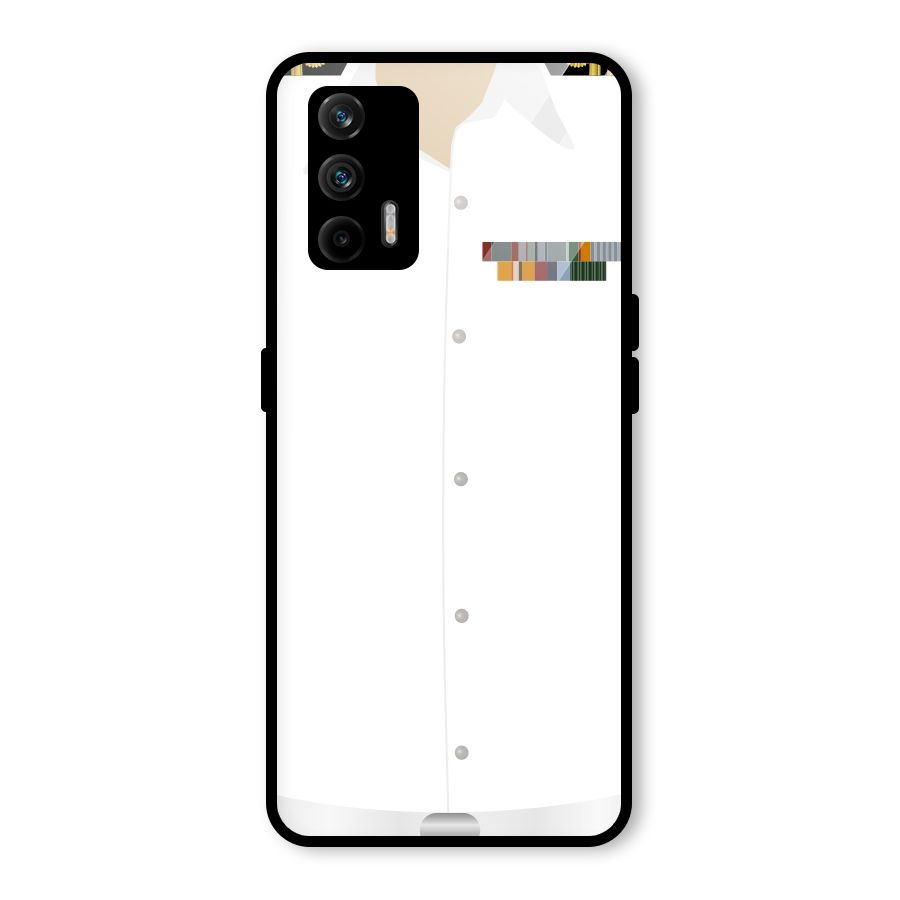 Navy Uniform Glass Back Case for Realme GT 5G