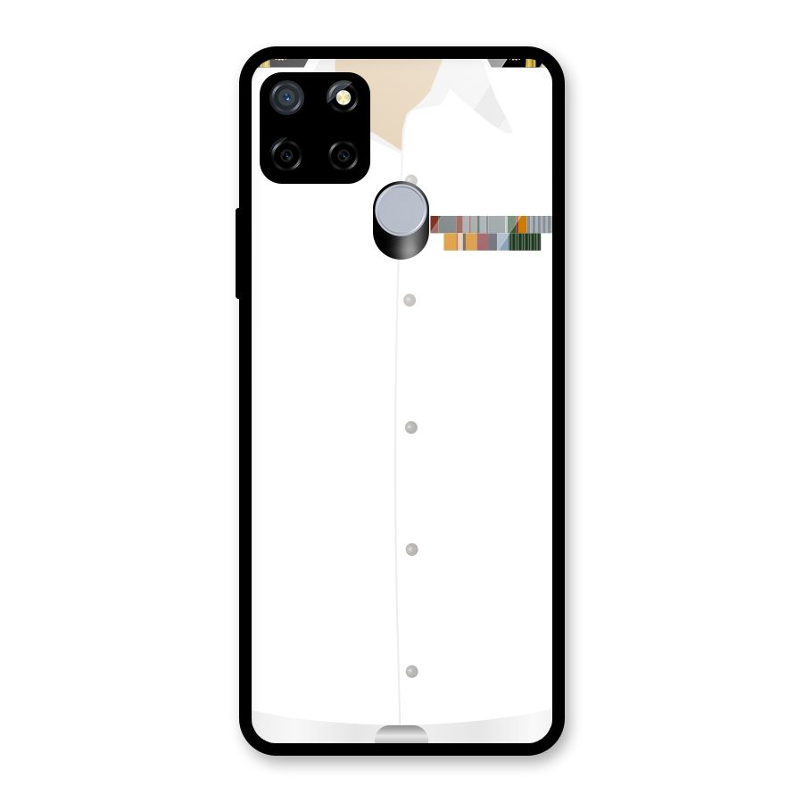 Navy Uniform Glass Back Case for Realme Narzo 20