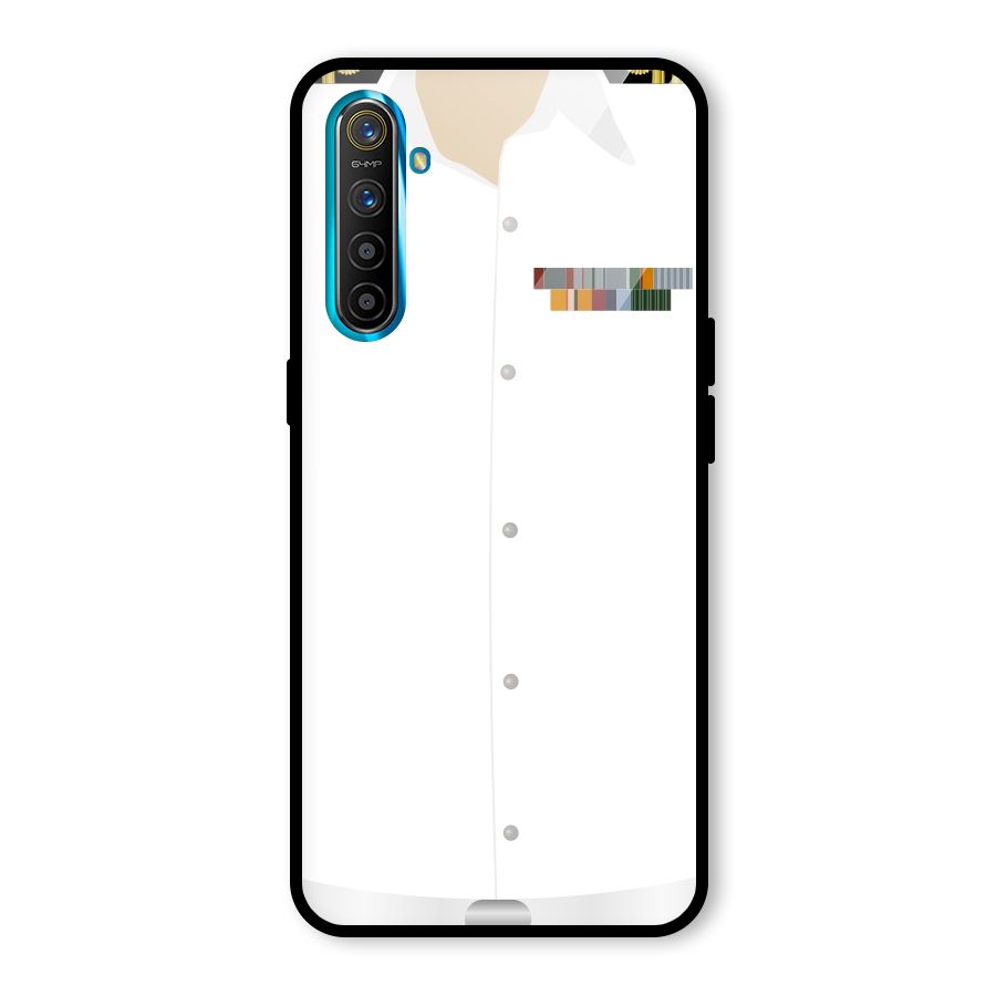Navy Uniform Glass Back Case for Realme X2