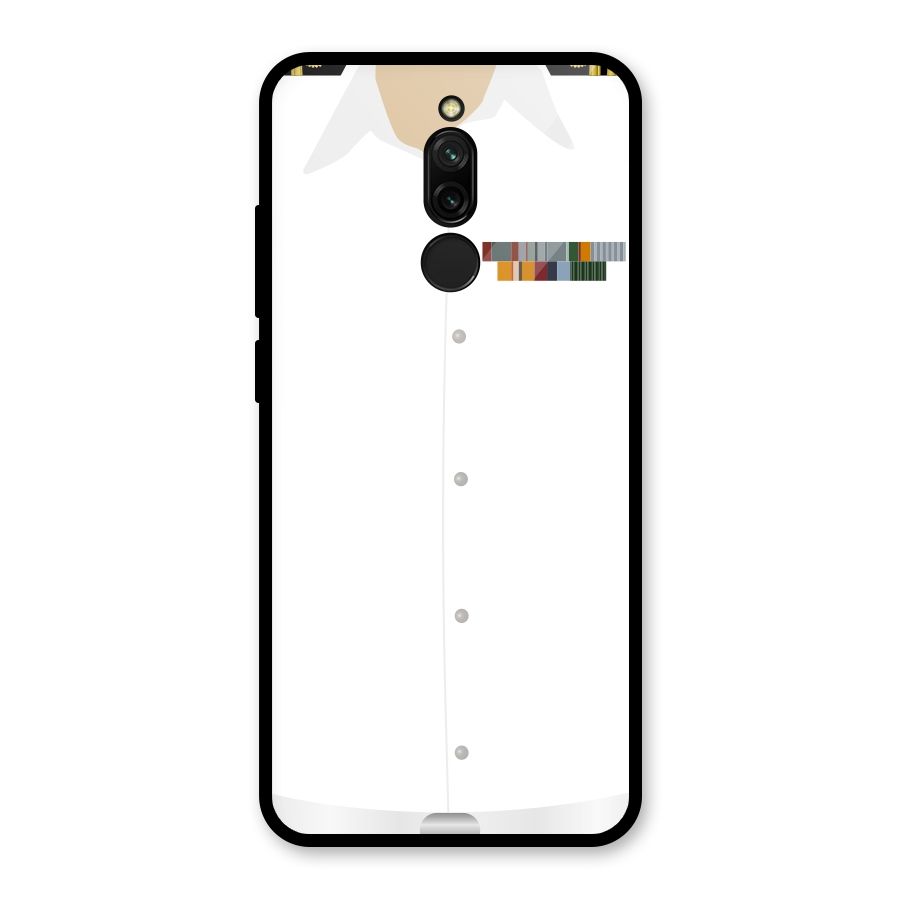 Navy Uniform Glass Back Case for Redmi 8