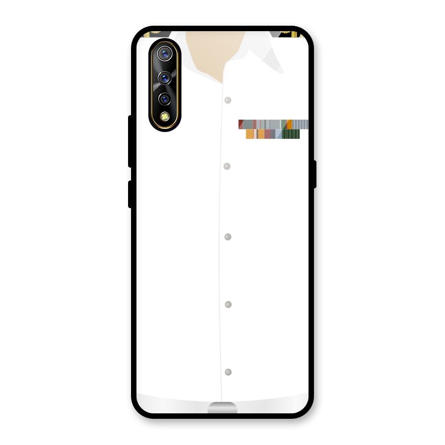 Navy Uniform Glass Back Case for Vivo S1