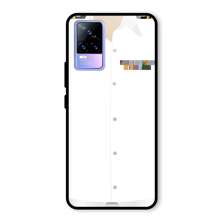 Navy Uniform Glass Back Case for Vivo Y73