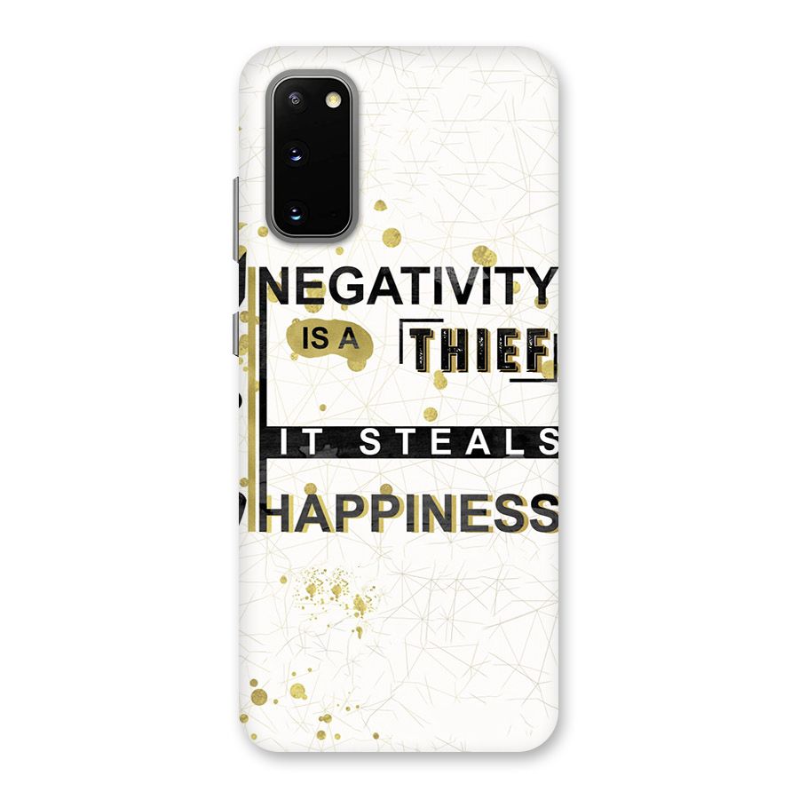 Negativity Thief Back Case for Galaxy S20
