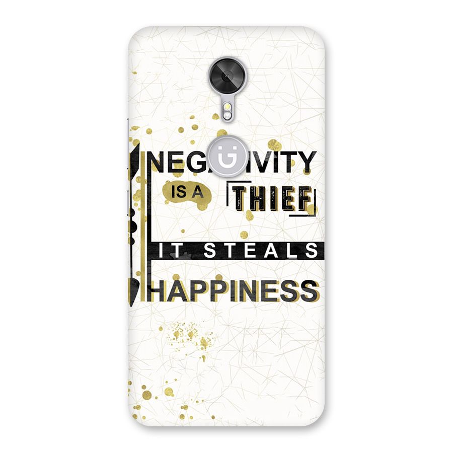 Negativity Thief Back Case for Gionee A1