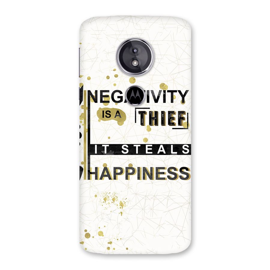 Negativity Thief Back Case for Moto E5