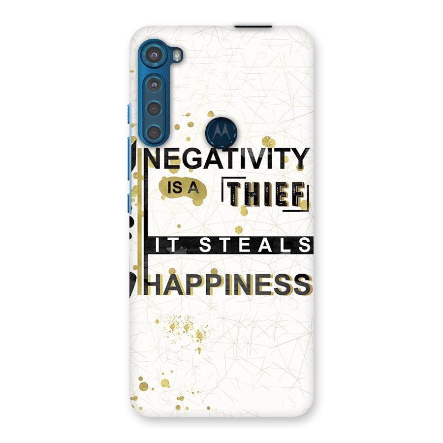 Negativity Thief Back Case for Motorola One Fusion Plus