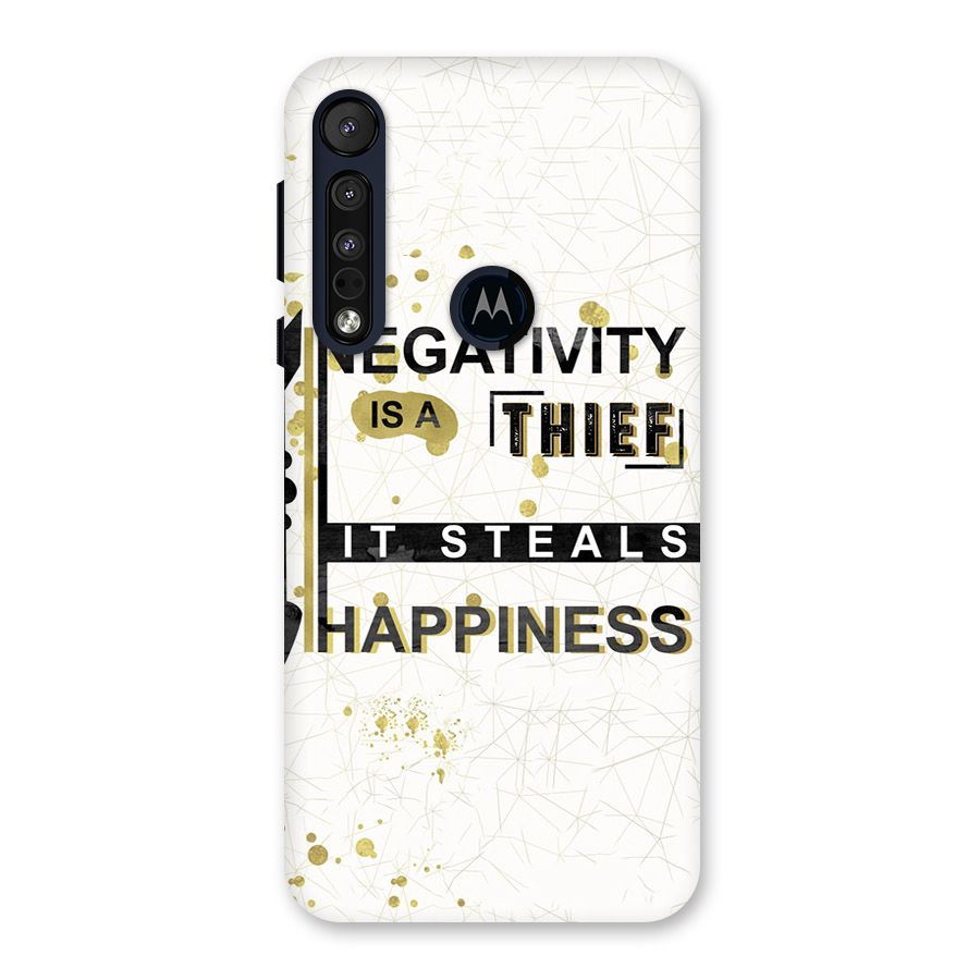 Negativity Thief Back Case for Motorola One Macro