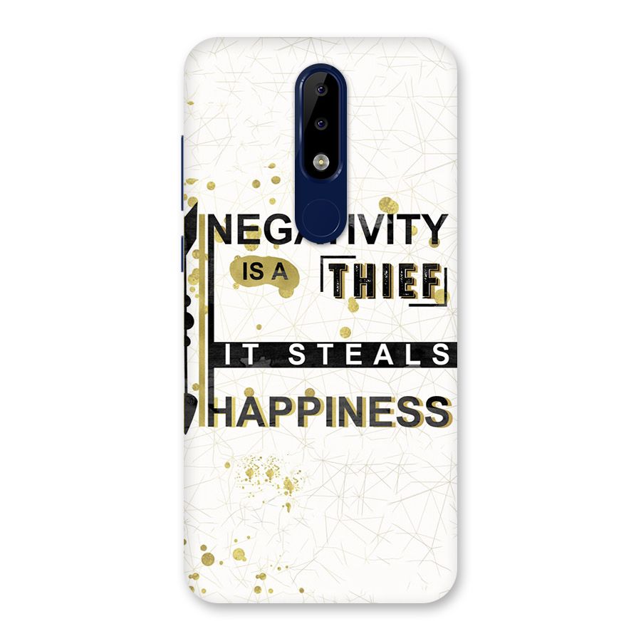 Negativity Thief Back Case for Nokia 5.1 Plus