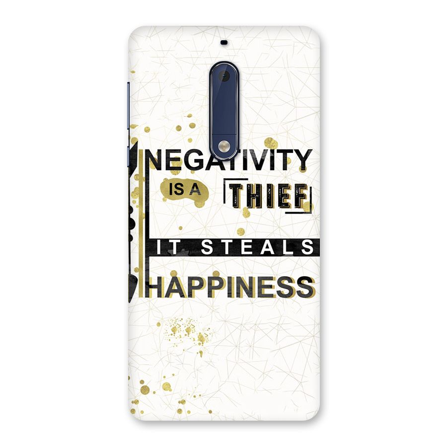 Negativity Thief Back Case for Nokia 5