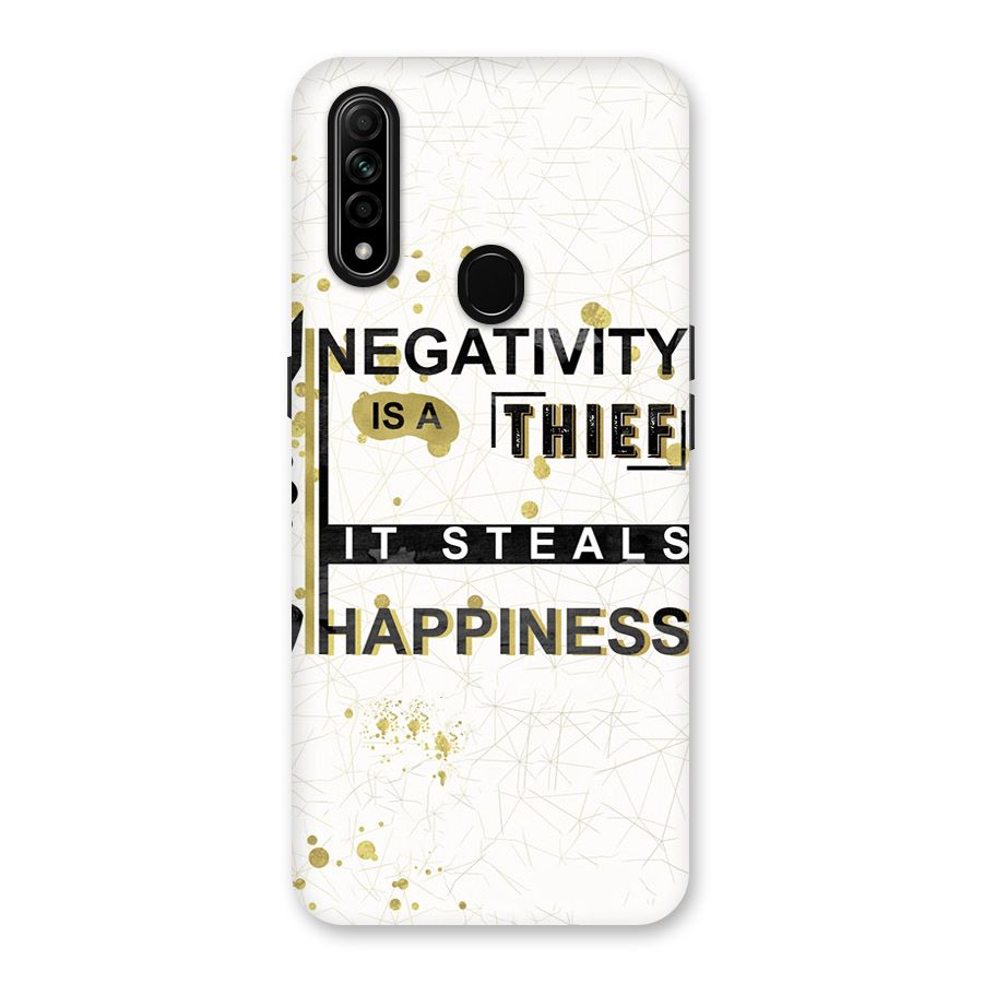 Negativity Thief Back Case for Oppo A31