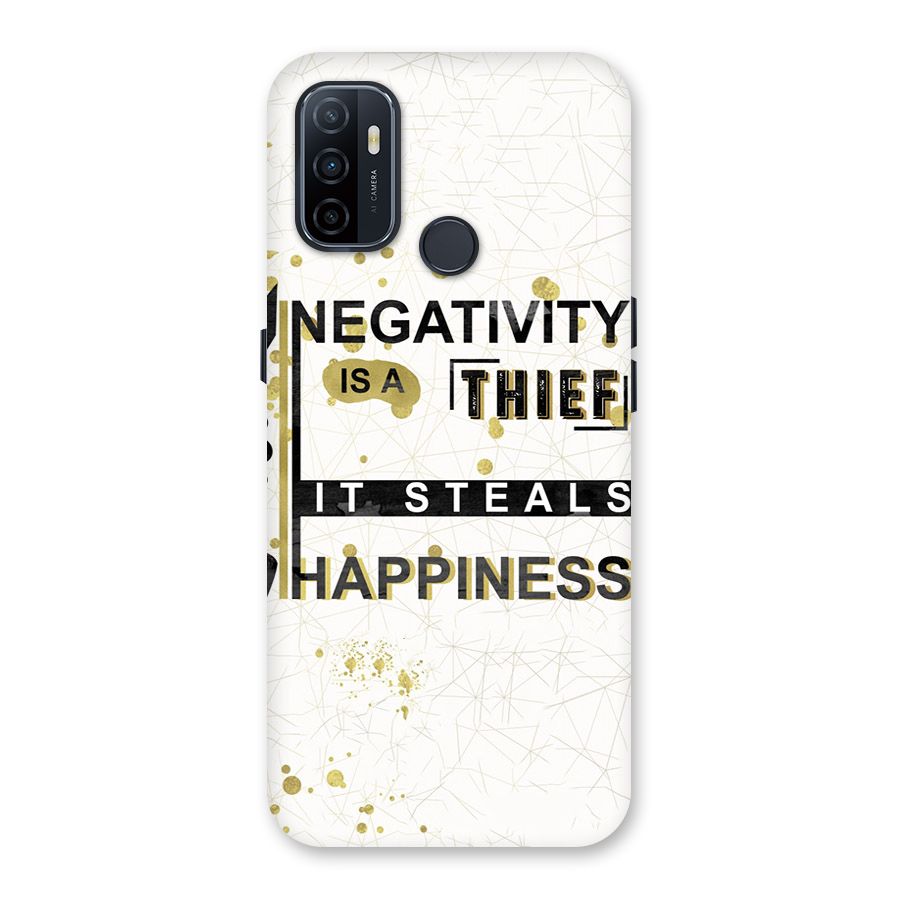 Negativity Thief Back Case for Oppo A32