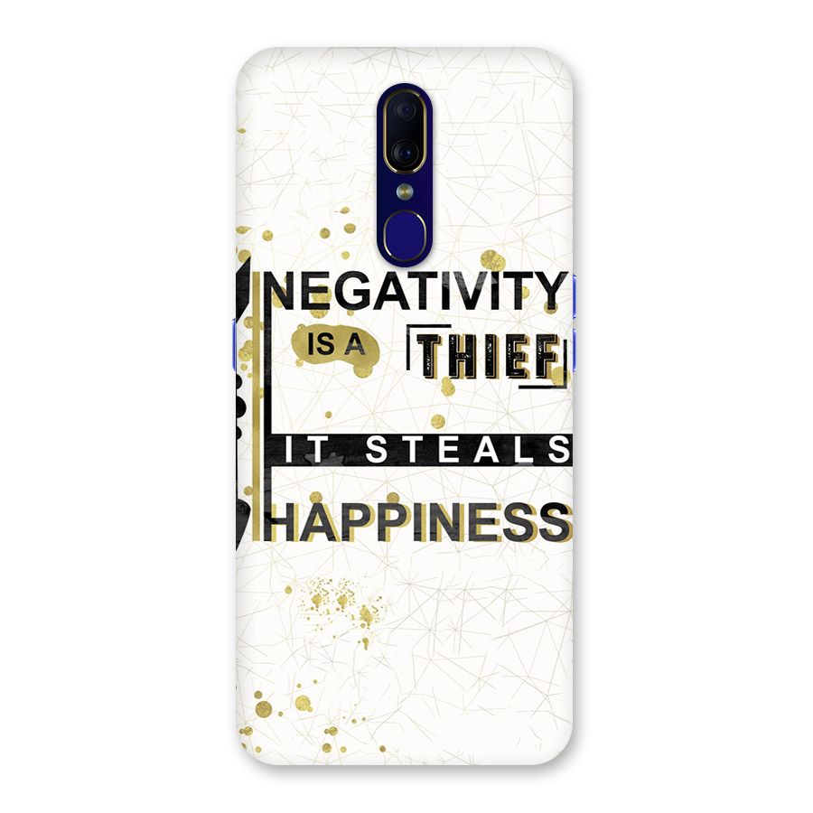 Negativity Thief Back Case for Oppo F11