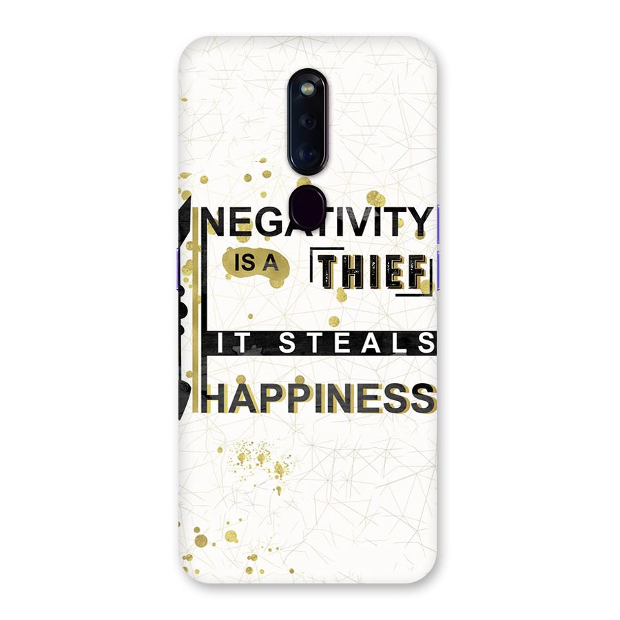 Negativity Thief Back Case for Oppo F11 Pro