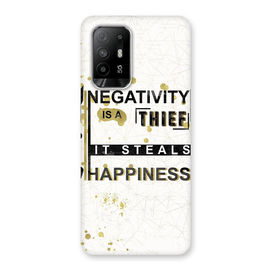 Negativity Thief Back Case for Oppo F19 Pro Plus 5G