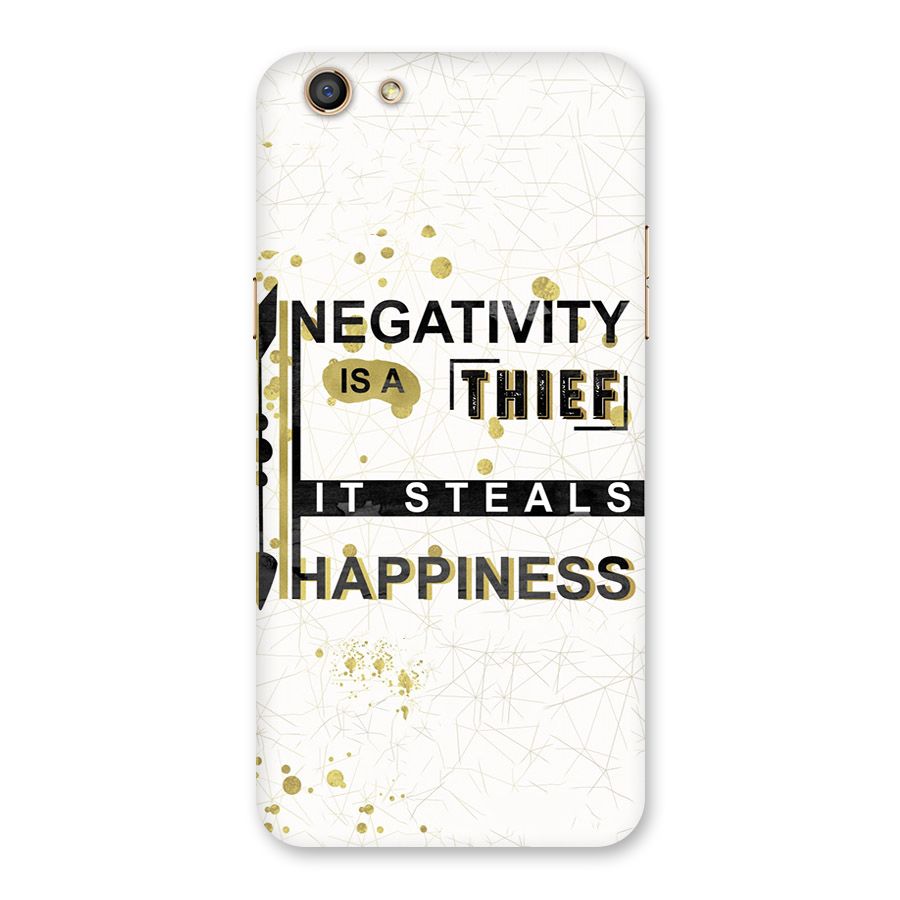 Negativity Thief Back Case for Oppo F3