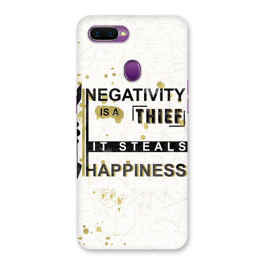 Negativity Thief Back Case for Oppo F9