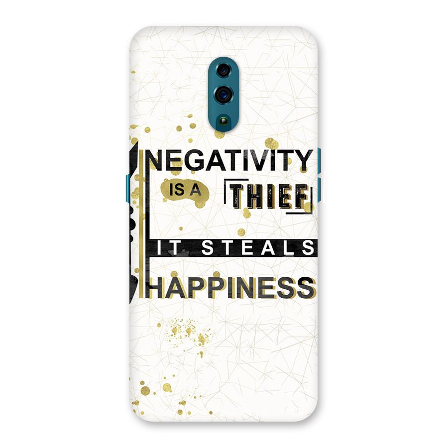 Negativity Thief Back Case for Oppo Reno