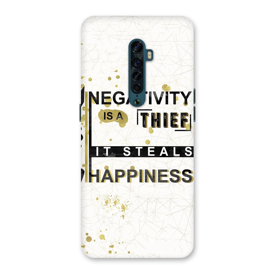 Negativity Thief Back Case for Oppo Reno2